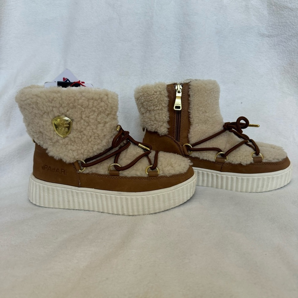Pajar Brown and Cream Fur Boots